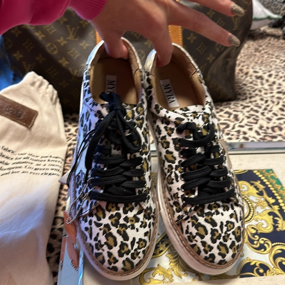 MYRA BAG leopard sneakers - Picture 2 of 5